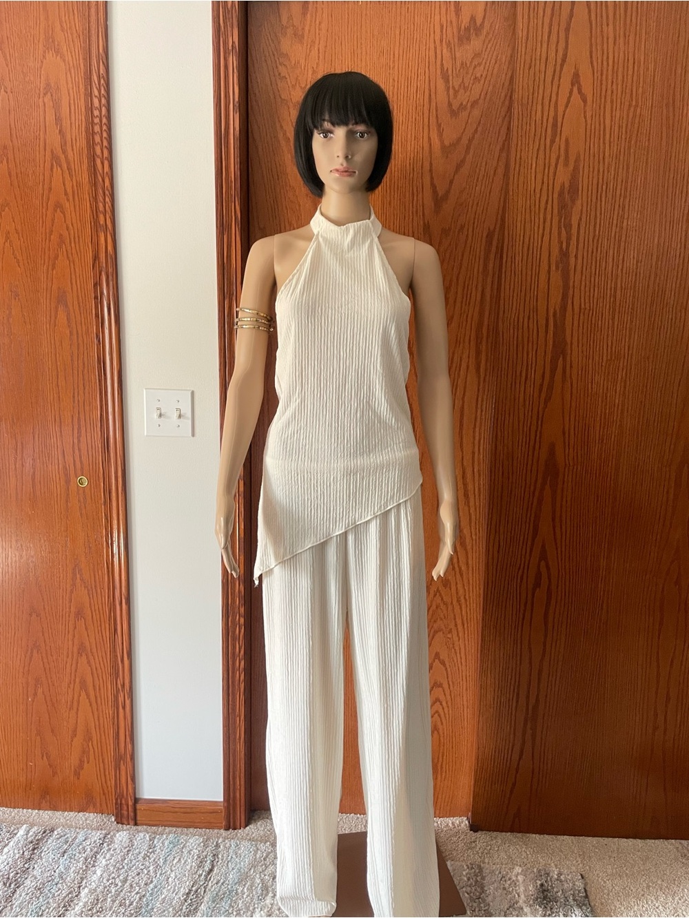 2piece,Halter and pant